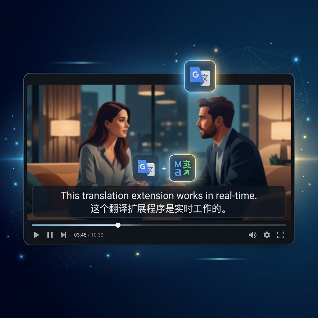 开源了一个浏览器字幕翻译插件：AI Subtitle Translater